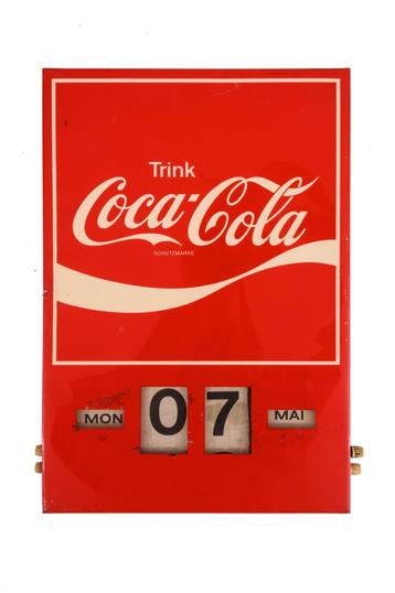 Coca-Cola eeuwig durende kalender  beschikbaar voor biedingen