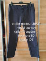 Atelier gardeur subway broek maat 36/32 slim fit geblokt, Ophalen of Verzenden, Zo goed als nieuw, Maat 56/58 (XL), Atelier gardeur