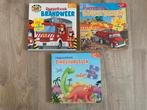Puzzelboekjes voor kinderen - Brandweer, Bouwterrein, Dino, Boeken, Gelezen, Jongen of Meisje, Ophalen of Verzenden, Voorleesboek