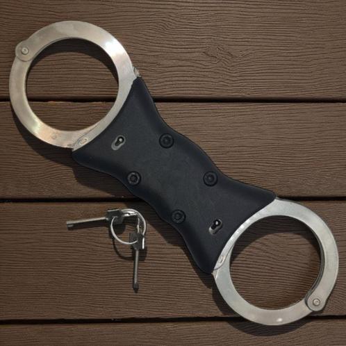 Sterke Kel-Met roestvrijstalen handboeien, Verzamelen, Militaria | Algemeen, Overige soorten, Overige typen, Overige gebieden