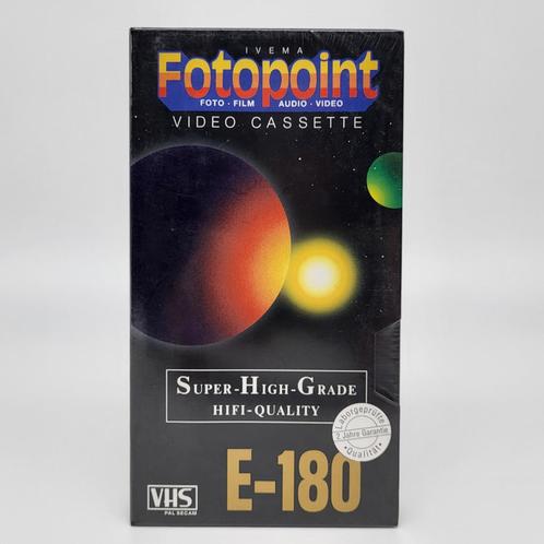 VHS Video Cassettes E-180 - Pal Secam Ivema Fotopoint Nieuw, Cd's en Dvd's, VHS | Film, Nieuw in verpakking, Alle leeftijden, Ophalen of Verzenden