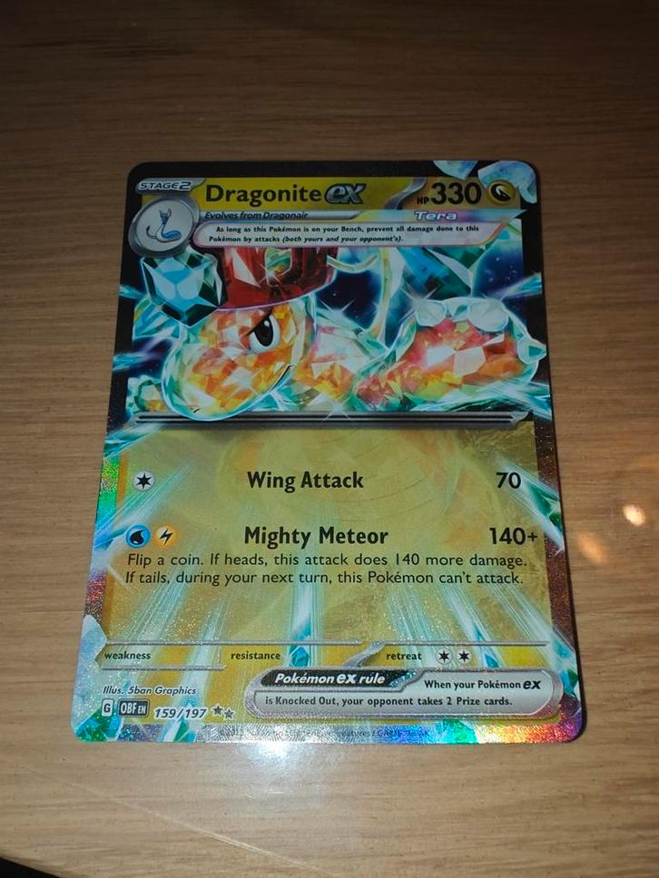 Dragonite ex, Hobby en Vrije tijd, Verzamelkaartspellen | Pokémon, Zo goed als nieuw, Ophalen of Verzenden
