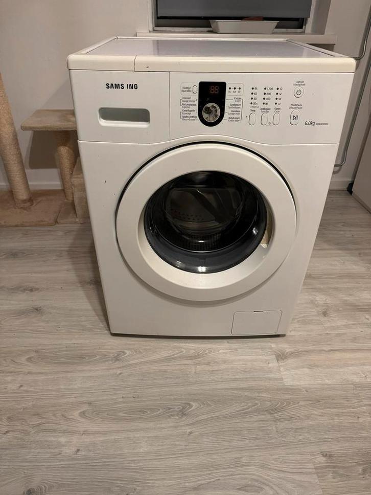 Samsung Wasmachine - 6kg, Witgoed en Apparatuur, Wasmachines, Gebruikt, Voorlader, 6 tot 8 kg, 85 tot 90 cm, 1200 tot 1600 toeren