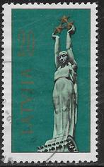 LETLAND 20 K. zegel Vrijheidsbeeld 1991, Postzegels en Munten, Ophalen of Verzenden, Overige landen, Gestempeld