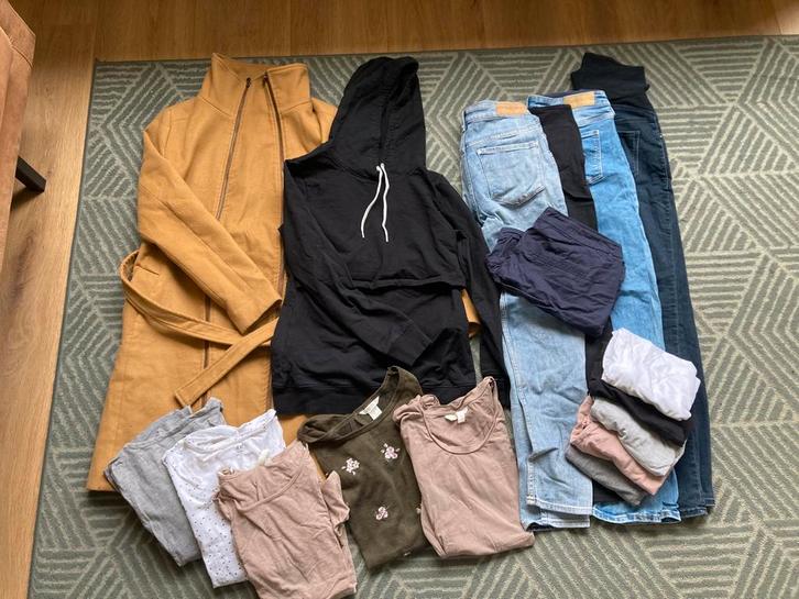 Pakket positiekleding mt S, Kleding | Dames, Positiekleding, Gedragen, Broek of Spijkerbroek, Maat 36 (S), Overige kleuren, Ophalen