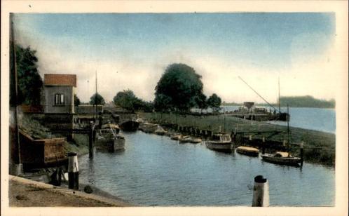 Schoonhoven Watertoren en Gasfabriek metvolk st 1924, Verzamelen, Ansichtkaarten | Nederland, Gelopen, Zuid-Holland, 1920 tot 1940