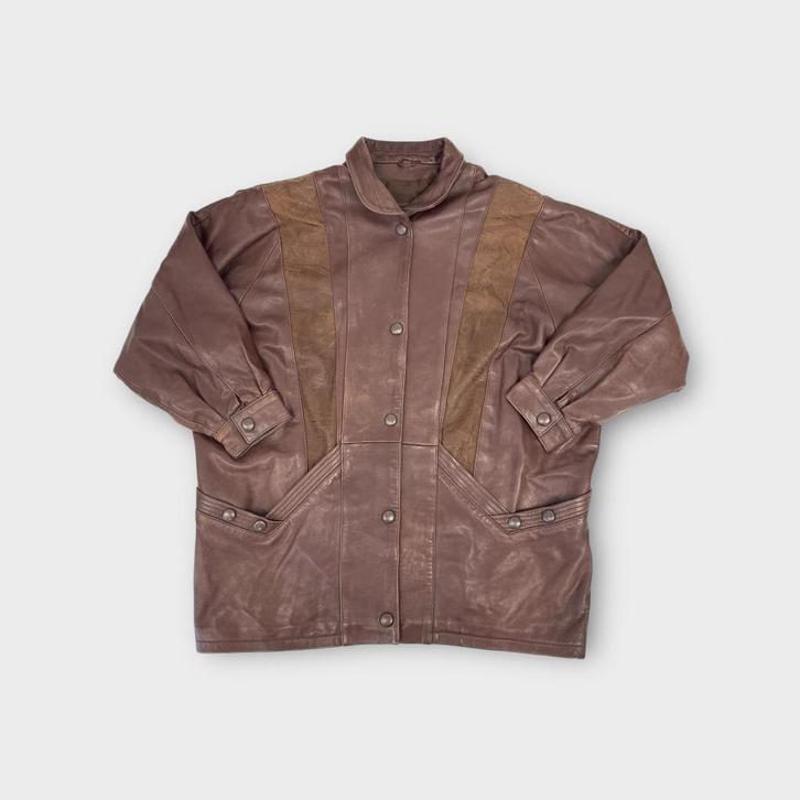 Sar Dar dames jas maat XL (100% leer), Kleding | Dames, Jassen | Winter, Gedragen, Maat 46/48 (XL) of groter, Rood, Ophalen of Verzenden