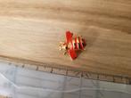 Schattig speldje / broche van een bij, goud / rood, Ophalen, Nieuw, Dier of Natuur, Speldje of Pin