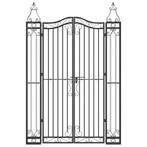 Poort 121x8x180 cm smeedijzer zwart, Bdi, Ophalen of Verzenden, Draaipoort, IJzer