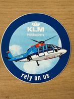 KLM helikopter sticker 15 cm, Ophalen of Verzenden, Zo goed als nieuw, Overige typen