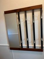 Vintage Jaren 60 Kapstok met Spiegel, Huis en Inrichting, Woonaccessoires | Kapstokken, Gebruikt, Minder dan 100 cm, Hout, Ophalen