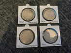 Set 4 stuks 3 Mark Wuertemberg Zilver Kwaliteit, Ophalen of Verzenden, Duitsland, Setje, Zilver