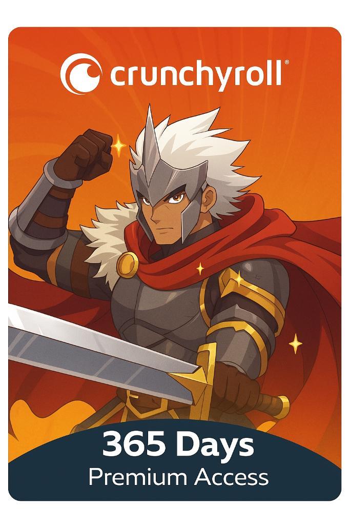 Crunchyroll 365 Days Premium Access, Tickets en Kaartjes, Kortingen en Cadeaubonnen, Eén persoon, Overige typen, Overige soorten