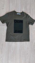 Olijfgroen tshirt Calvin Klein maat S, Ophalen of Verzenden, Zo goed als nieuw, Korte mouw, Maat 36 (S)