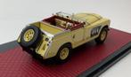 Matrix 1:43 Land Rover 109 Bell Aurens longnose open geel, Hobby en Vrije tijd, Modelauto's | 1:43, Overige merken, Matrix Scale Models