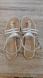 Elegante gouden sandalen - 5th Avenue - Maat 39, Geel, Zo goed als nieuw, 5th Avenue, Sandalen of Muiltjes