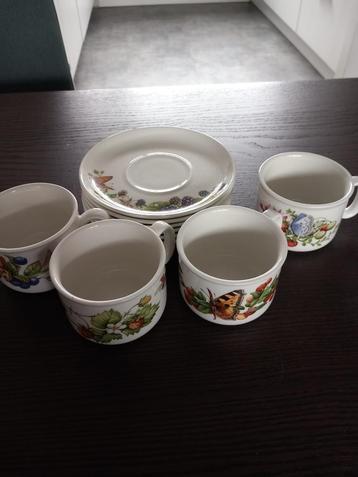 Kop en schotels (4x) Marjolein Bastin (Wedgwood) beschikbaar voor biedingen