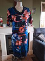 Betty Barclay blauw bloemen jurk 44 gratis verz, Maat 42/44 (L), Betty Barclay, Zo goed als nieuw, Knielengte