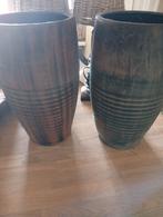 4 mooie stoere/sobere bruine potten, Huis en Inrichting, Woonaccessoires | Overige, Ophalen, Zo goed als nieuw