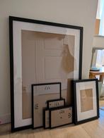 Black Wooden Frame Set (6), Ophalen, Minder dan 50 cm, Zo goed als nieuw, Minder dan 50 cm