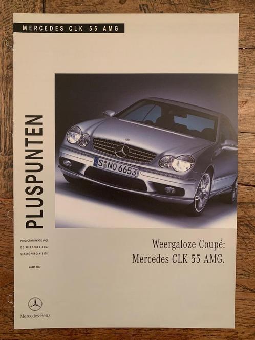 Productinformatiebrochure Mercedes-Benz CLK 55 AMG C209 2002, Boeken, Auto's | Folders en Tijdschriften, Nieuw, Mercedes, Ophalen of Verzenden