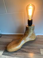 retro industriele lamp, Minder dan 50 cm, Gebruikt, Ophalen of Verzenden, Hout