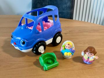 Little People : Leuke auto met moeder en baby - met geluid beschikbaar voor biedingen