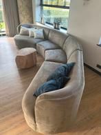 Luxe gebogen design bank ️, Huis en Inrichting, Banken | Bankstellen, Ophalen, Nieuw, Overige maten, Stof