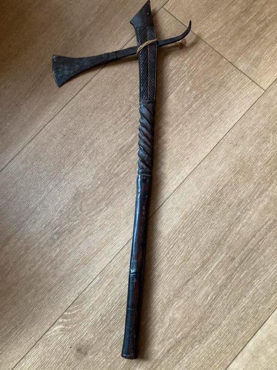 Antieke Tomahawk Strijdbijl, Antiek en Kunst, Kunst | Niet-Westerse kunst, Ophalen of Verzenden