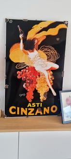 Cinzano emaille reclamebord bord kunstwerk art bar mancave, Verzamelen, Ophalen of Verzenden, Gebruikt, Reclamebord