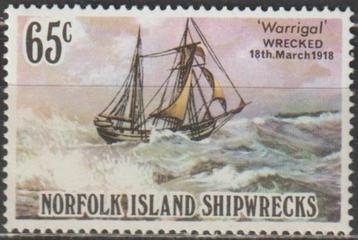 1895. Norfolk Eil. 294 pfr. Scheepswrak beschikbaar voor biedingen