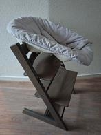 kinderstoel stokke tripp trapp met newborn zitje HAZY GREY, Ophalen, Zo goed als nieuw, Meegroeistoel
