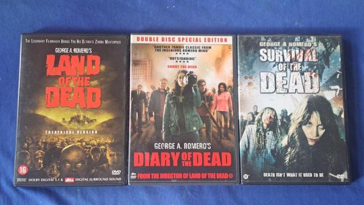 Diary of the Dead Trilogy, Cd's en Dvd's, Dvd's | Horror, Zo goed als nieuw, Vampiers of Zombies, Vanaf 16 jaar, Ophalen of Verzenden
