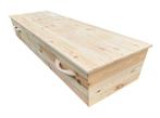 Uitvaartkist Hout of Touwgrepen Grafkist Crematiekist, Doe-het-zelf en Verbouw, Hout en Planken, Ophalen, 25 tot 50 mm, Nieuw