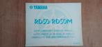 Yamaha  RD 50 / RD 50 M  supplementary service manual., Ophalen of Verzenden, Gebruikt