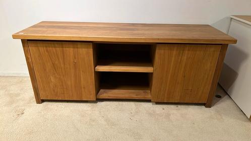 Massief eiken TVmeubel, Huis en Inrichting, Kasten | Televisiemeubels, Gebruikt, Minder dan 100 cm, 100 tot 150 cm, 25 tot 50 cm