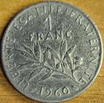 FRANKRIJK 1 frank 1960 F. 226/5 Grote 0 KM#925.1 VF .., Postzegels en Munten, Munten | Europa | Niet-Euromunten, Frankrijk, Ophalen of Verzenden
