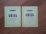 EDITION PETERS   GRIEG   Deel 1 en 3, Ophalen of Verzenden, Overige soorten
