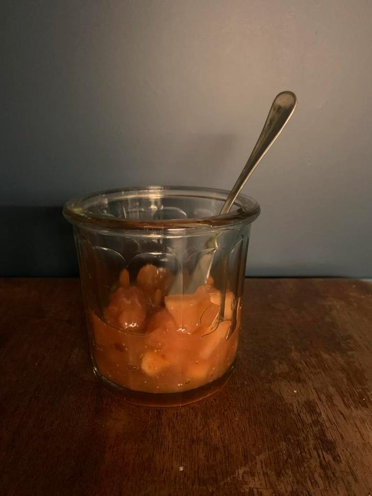 2 Vintage Franse Confiture Potten, Antiek en Kunst, Curiosa en Brocante, Ophalen of Verzenden