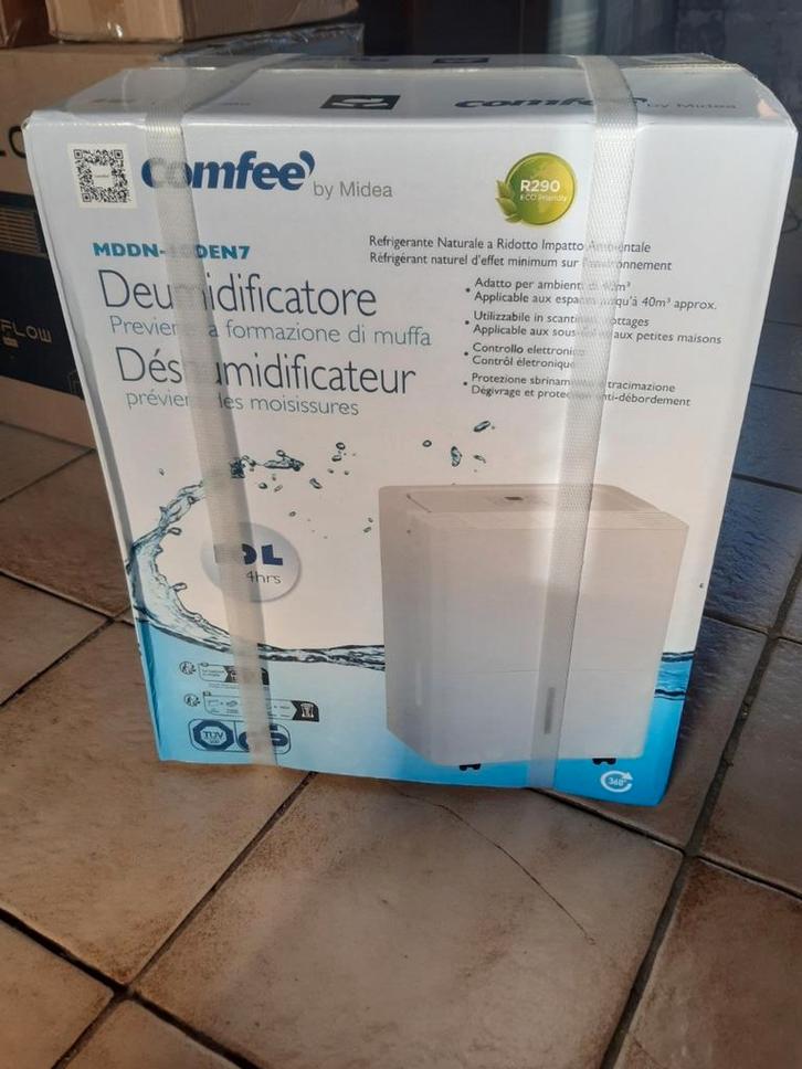 NIEUW Comffee luchtontvochtiger MDDN-10DEN7 in orig. doos, Witgoed en Apparatuur, Luchtbehandelingsapparatuur, Nieuw, Luchtontvochter