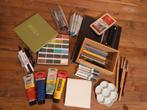 Teken- en schildermaterialen (o.a. Kuretake aquarel), Ophalen, Gebruikt