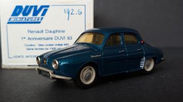 Renault Dauphine blue ocean Metal 1:43 Duvi 1993 Pol beschikbaar voor biedingen
