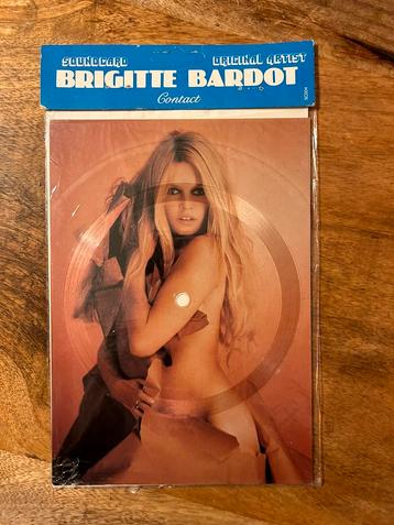 Zeldzame flexi disc sound card Brigitte Bardot ' Contact' 