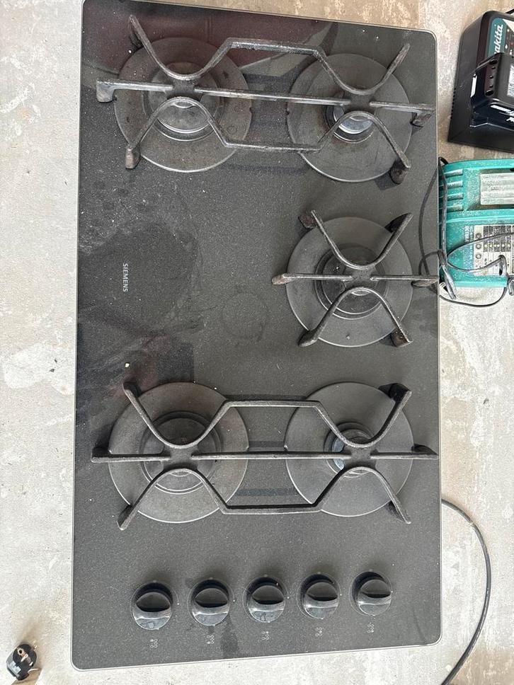 Siemens Gaskookplaat - ER19060 NL/02 - GAB1220, Witgoed en Apparatuur, Fornuizen, Gebruikt, Inbouw, Gas, 4 kookzones, Minder dan 85 cm