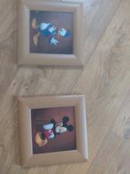 Disney Mickey & Donald - Set van 2 Lijstjes, Huis en Inrichting, Minder dan 50 cm, Gebruikt, Ophalen of Verzenden, Minder dan 50 cm