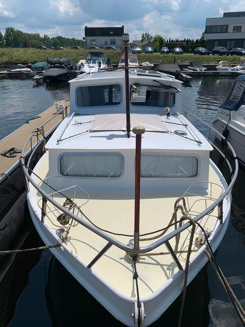 Pikmeer kajuit boot, Watersport en Boten, Motorboten en Motorjachten, Staal, 6 tot 9 meter, Diesel, Binnenboordmotor, 30 tot 50 pk