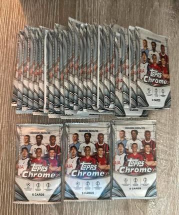 Topps Chrome 2024/25 - 27 Booster Packs beschikbaar voor biedingen