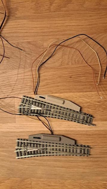 Fleischmann rechte wissel links met geleidend puntstuk beschikbaar voor biedingen