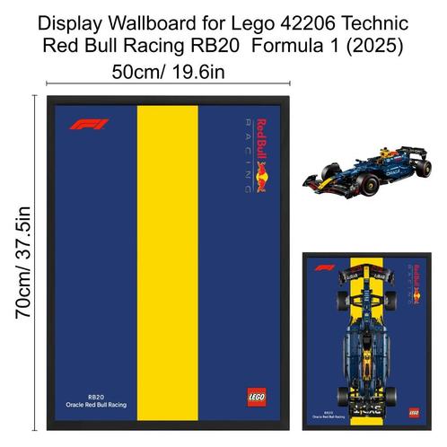 Display Wallboard for Lego 42206 Red Bull Racing Formula 1, Kinderen en Baby's, Speelgoed | Duplo en Lego, Nieuw, Ophalen of Verzenden