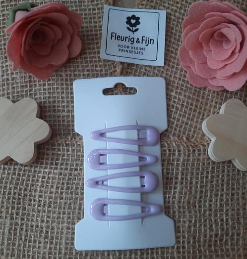 4 klikklak speldjes 5 cm lila, Kinderen en Baby's, Babymode-accessoires, Nieuw, Ophalen of Verzenden
